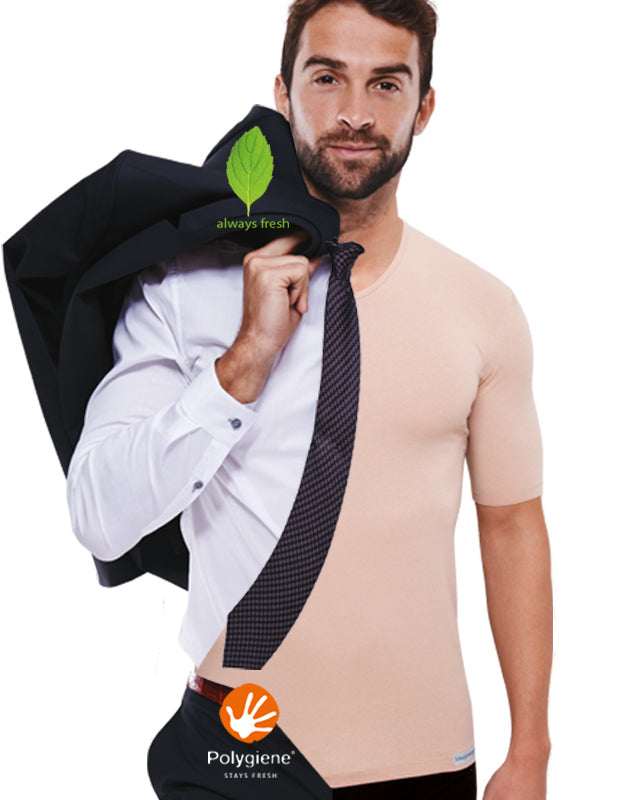 Business Unterhemd Herren hautfarben – unsichtbar unter dem Hemd | Schaufenberger®