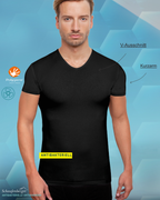 Anti-Schweiß Unterhemd Herren V-Ausschnitt Detail