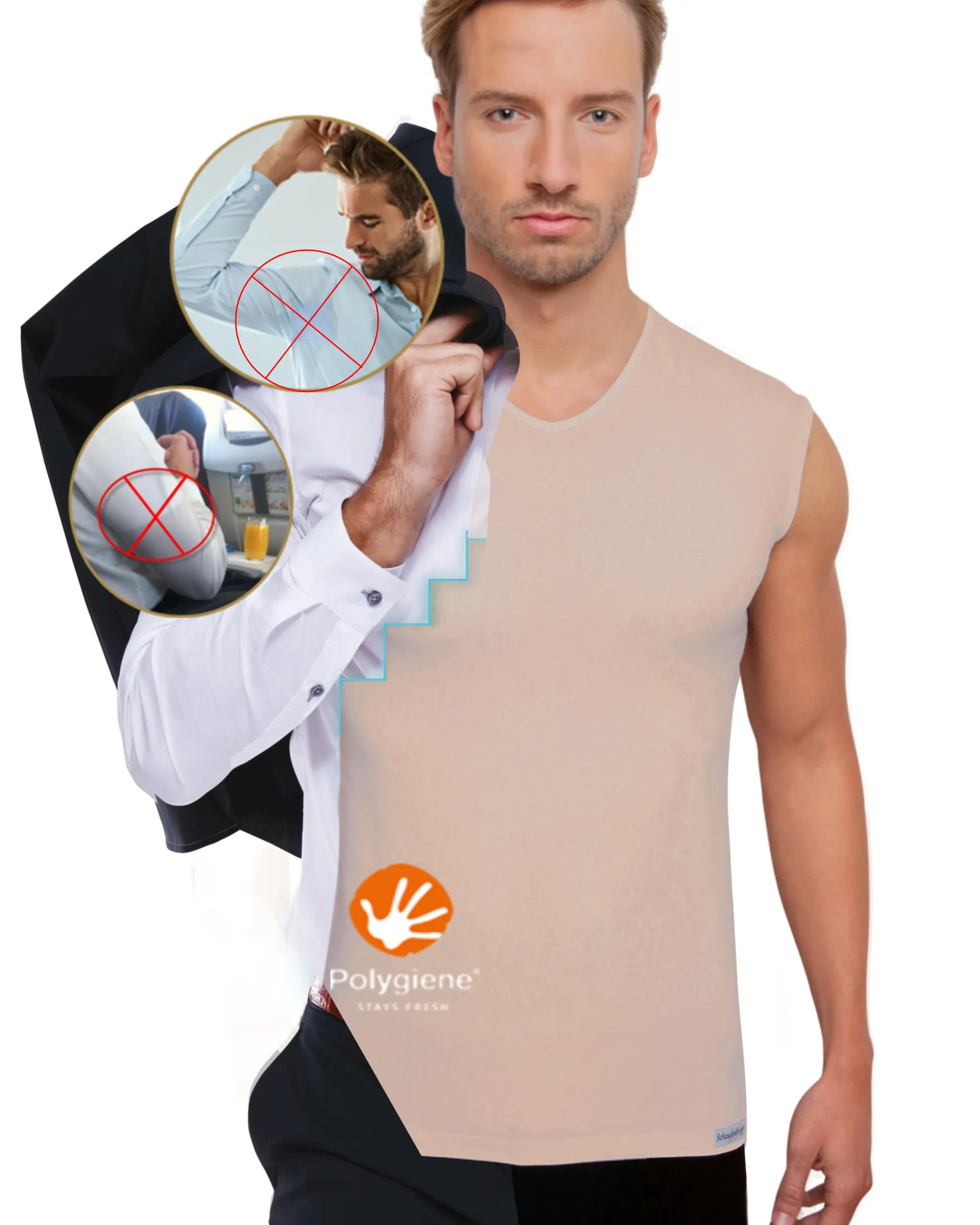 Anti-Schweiß Trägershirt Herren – Schaufenberger®