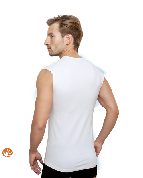 Anti-Schweiß Trägershirt Weiß – kein Schweißgeruch | Schaufenberger®