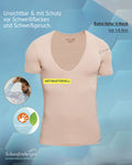 Anti-Schweiß Unterhemd Herren Deep V-Neck Kurzarm Hautfarbe | Schaufenberger®