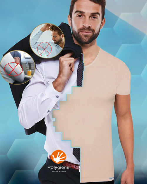 3er Pack Kurzarm Unterhemd antibakteriell