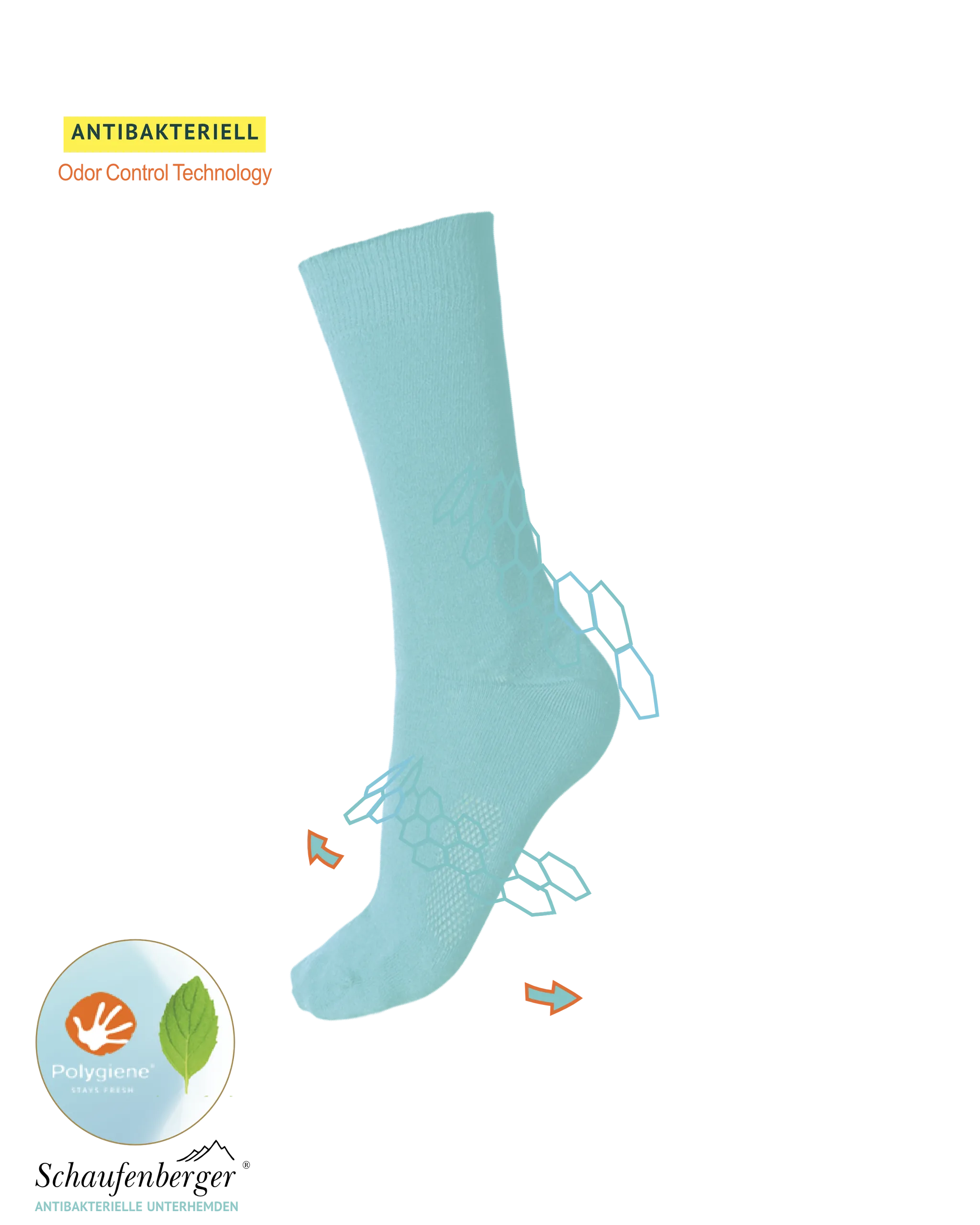 Antibakterielle Business-Socken Hellblau | Schaufenberger®
