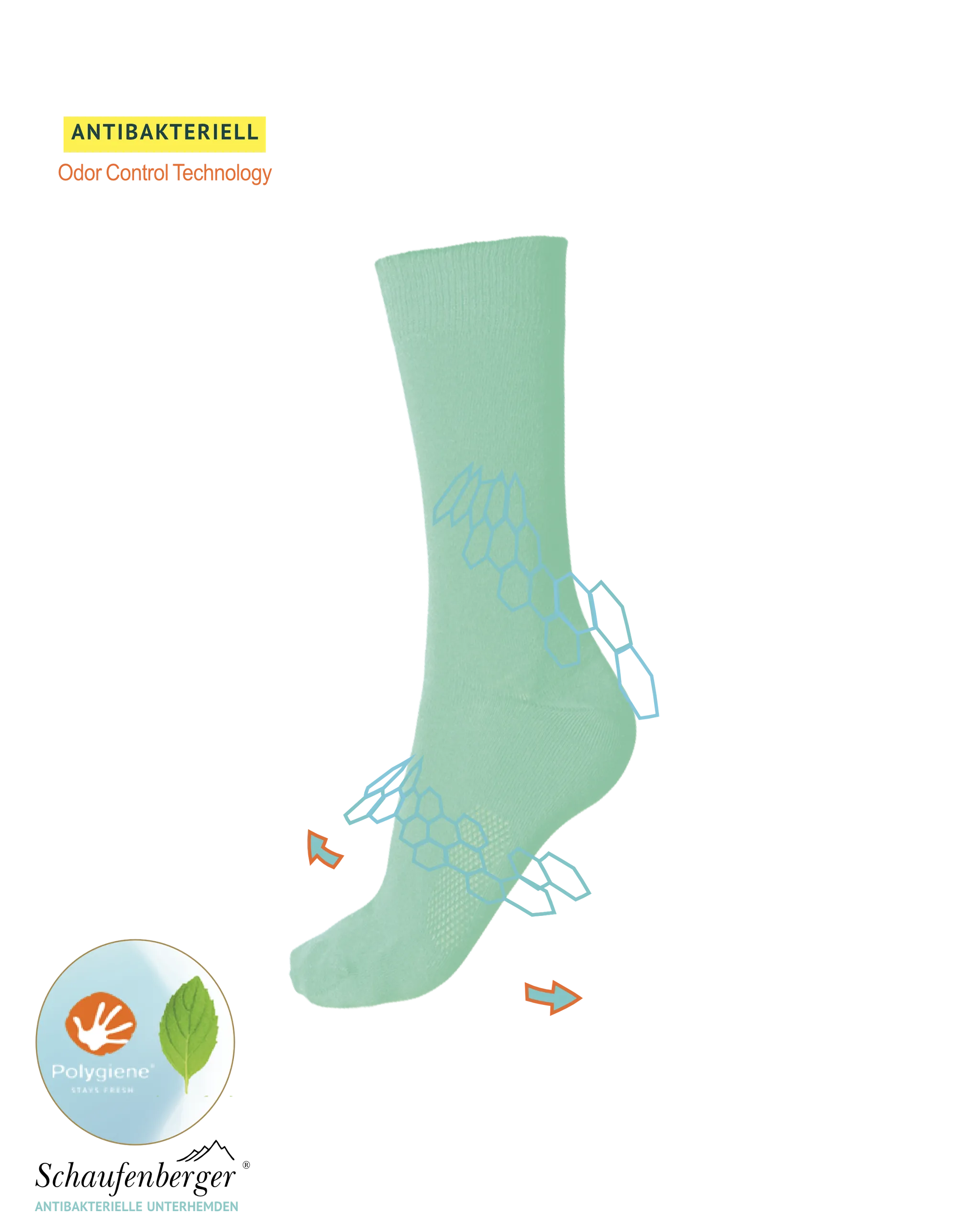 Antibakterielle Business-Socken Mint | Schaufenberger®